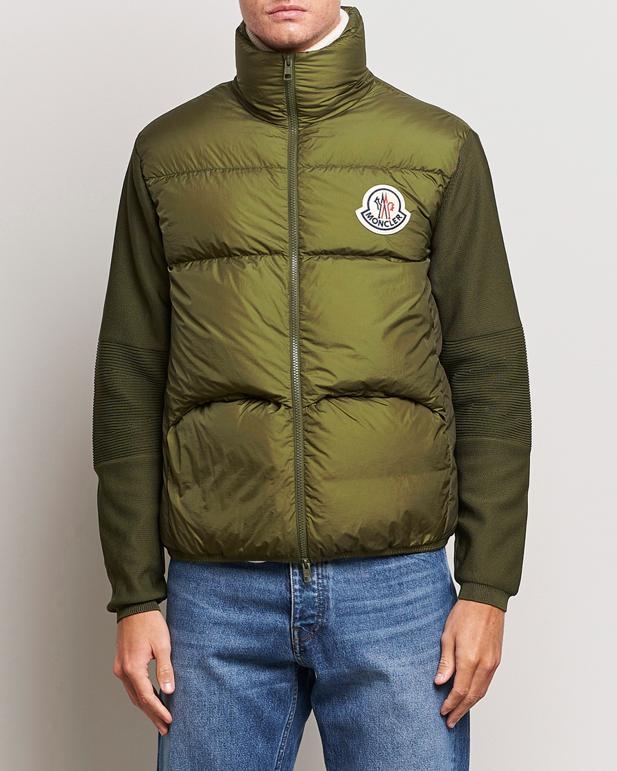 Herr | Tröjor | Moncler | Hybrid Cardigan Military Green