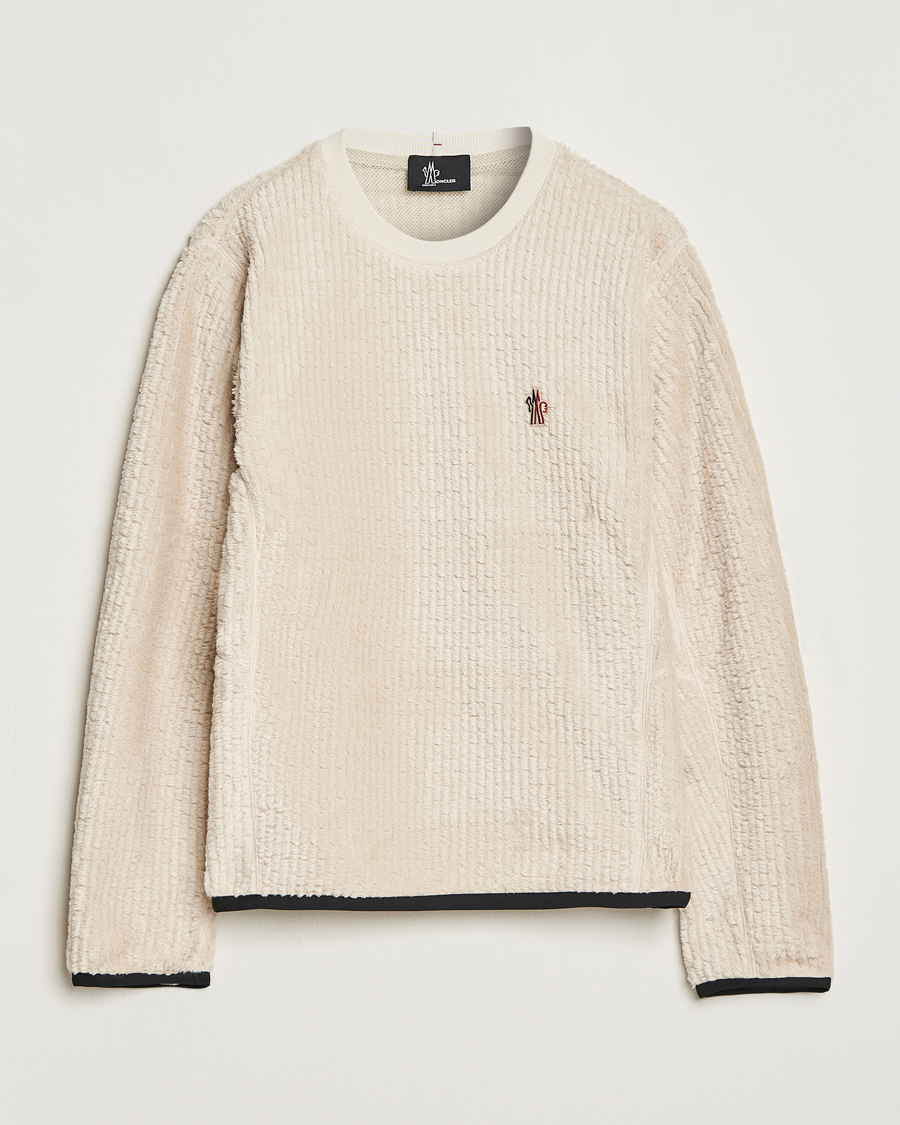 Herr | Tröjor | Moncler Grenoble | Fluffy Sweatshirt White