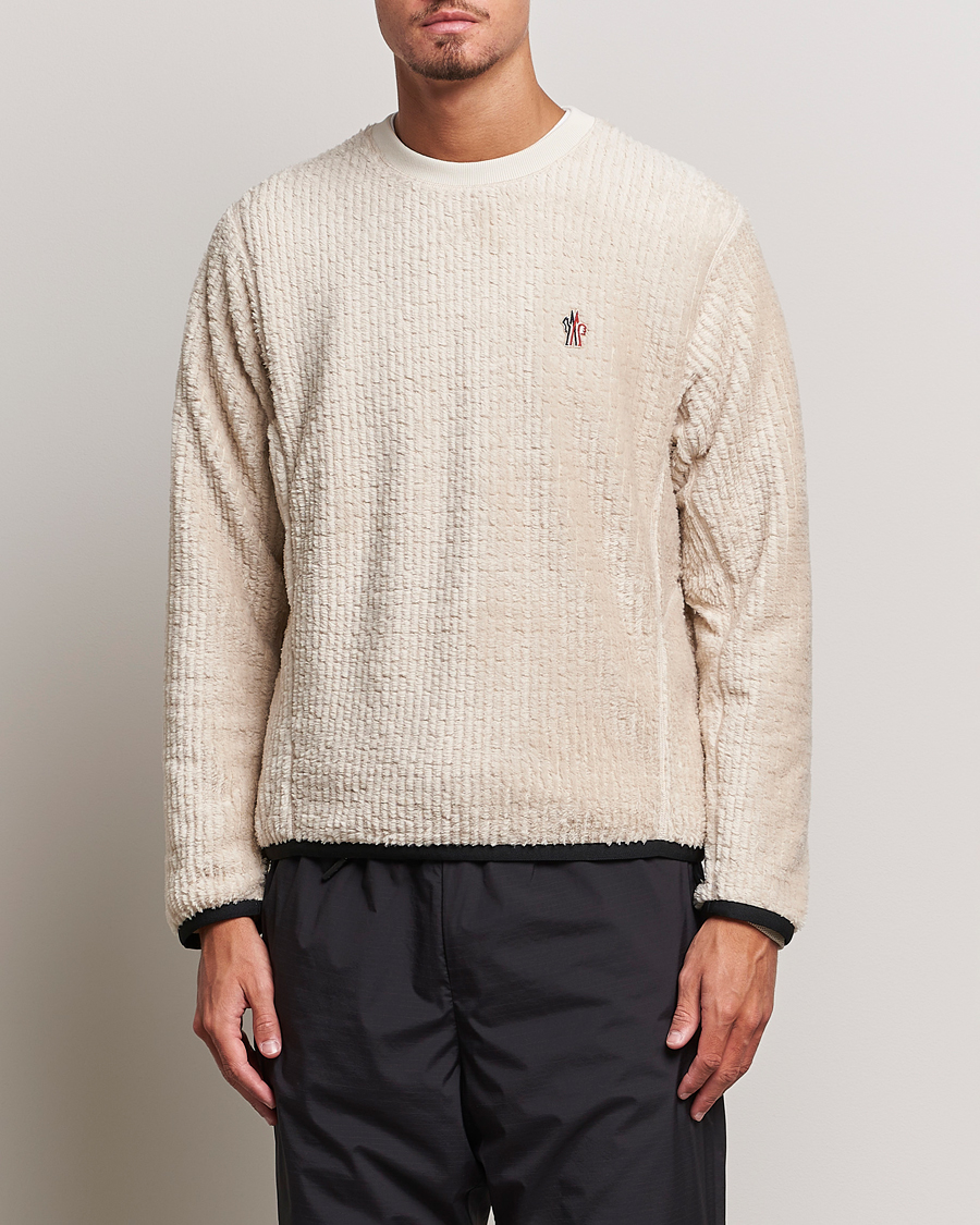 Herr | Tröjor | Moncler Grenoble | Fluffy Sweatshirt White