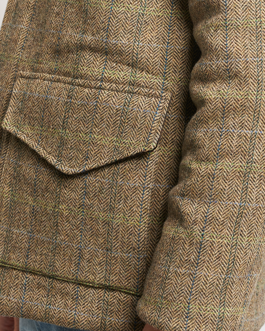 Herr | Jackor | Aspesi | Tweed Hunting Jacket Green Check
