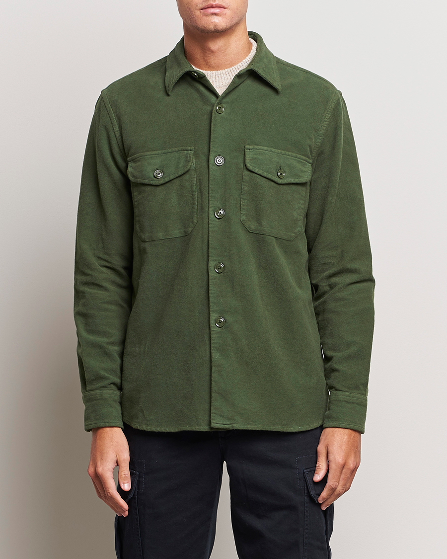 Herr | Jackor | Aspesi | Moleskine Shirt Jacket Dark Military