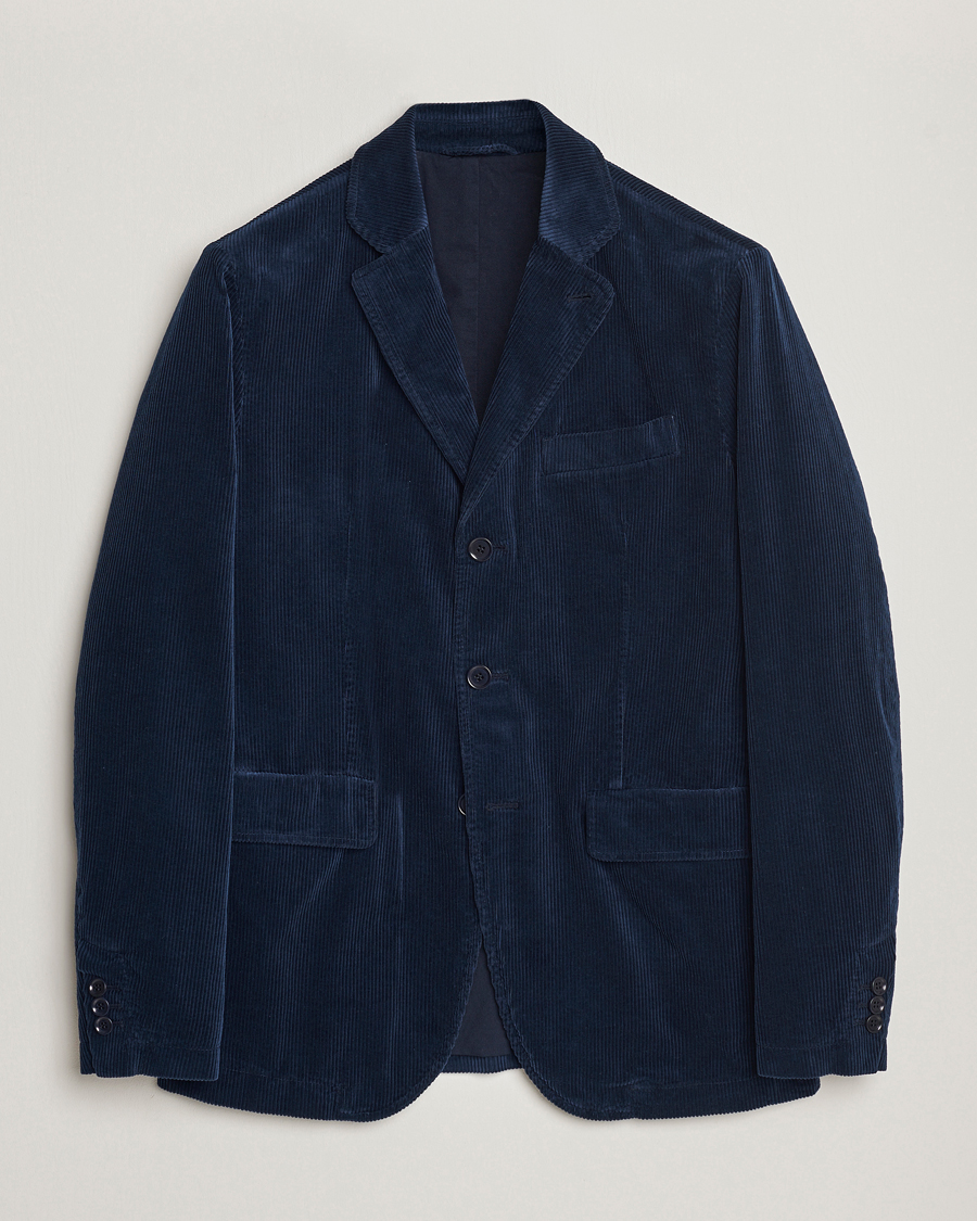 Herr | Kavajer | Aspesi | Corduroy Blazer Navy