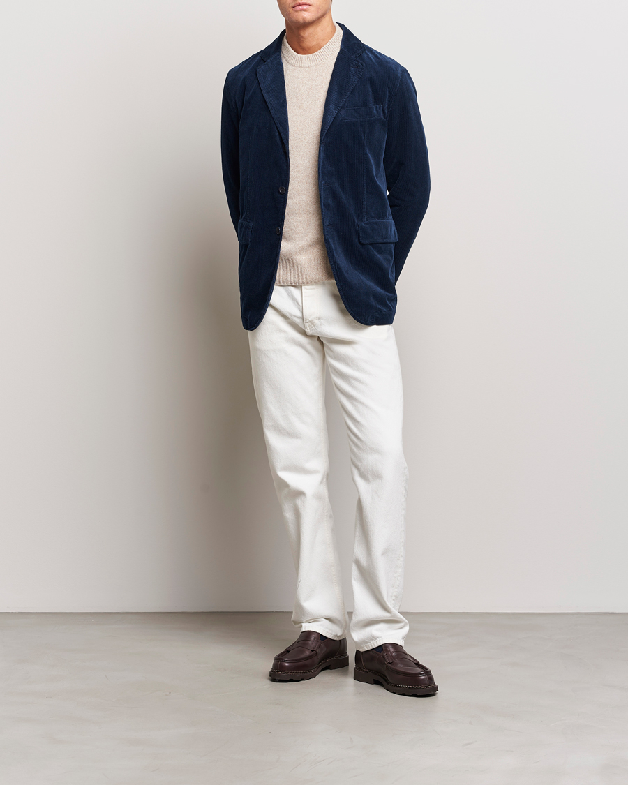 Herr | Kavajer | Aspesi | Corduroy Blazer Navy