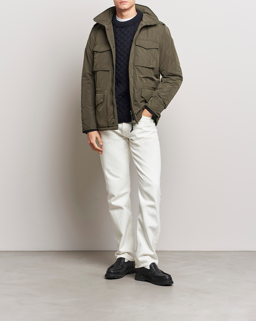 Herr | Jackor | Aspesi | Minifield Nylon Field Jacket Dark Military