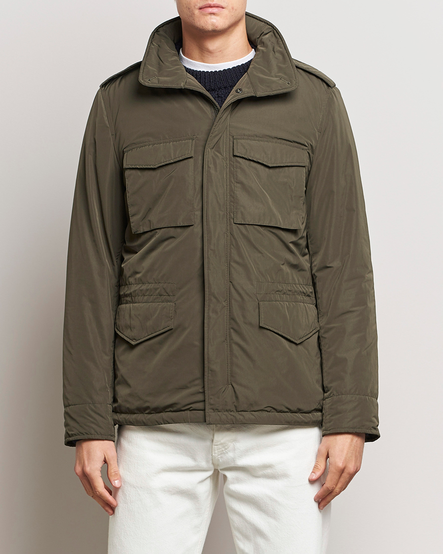 Herr | Jackor | Aspesi | Minifield Nylon Field Jacket Dark Military