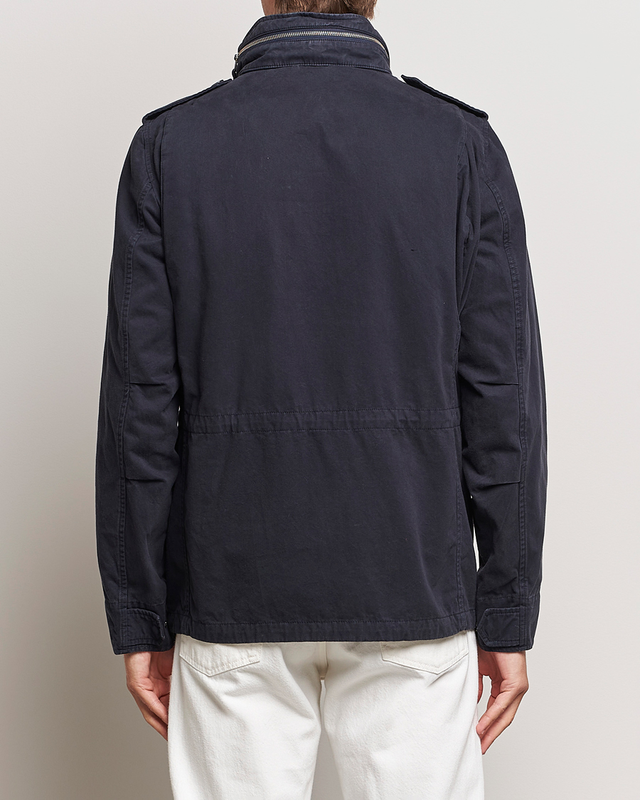 Herr | Jackor | Aspesi | Lined Cotton Field Jacket Navy
