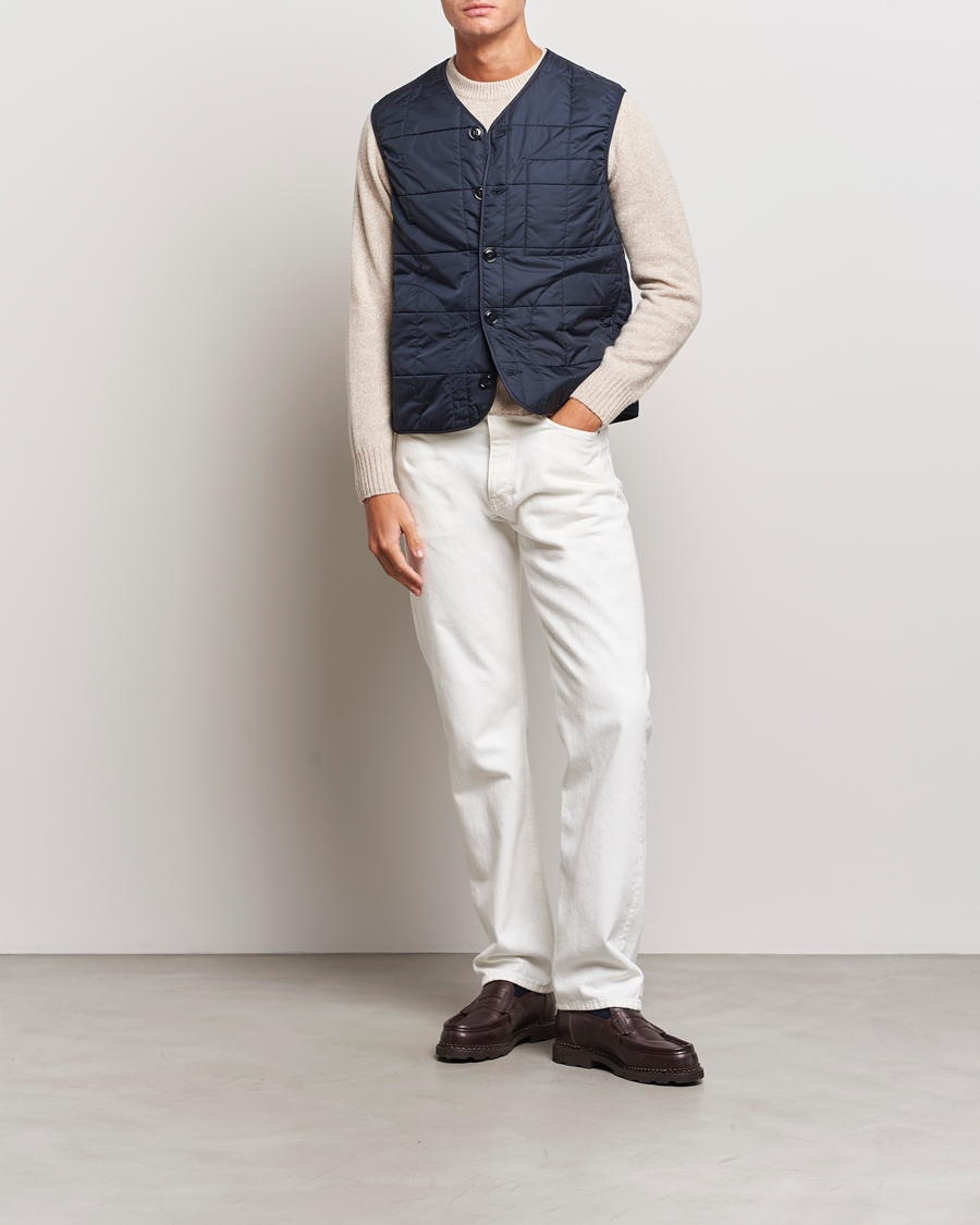Herr | Jackor | Aspesi | Lined Cotton Field Jacket Navy