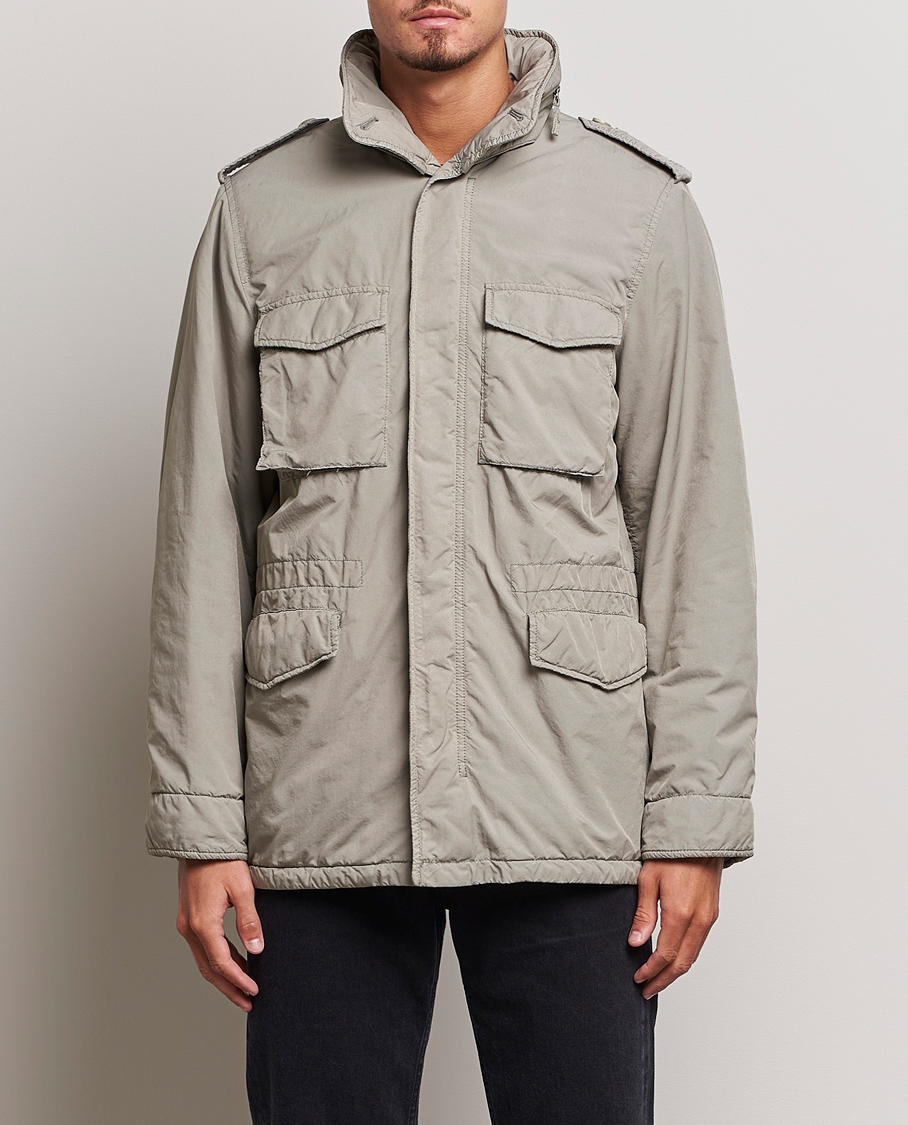 Herr | Jackor | Aspesi | Garment Dyed Field Jacket Sand