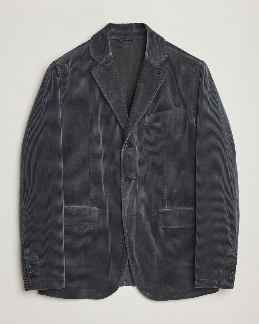Herr | Kavajer | Aspesi | Corduroy Blazer Charcoal
