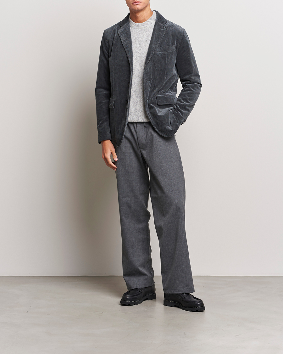 Herr | Kavajer | Aspesi | Corduroy Blazer Charcoal