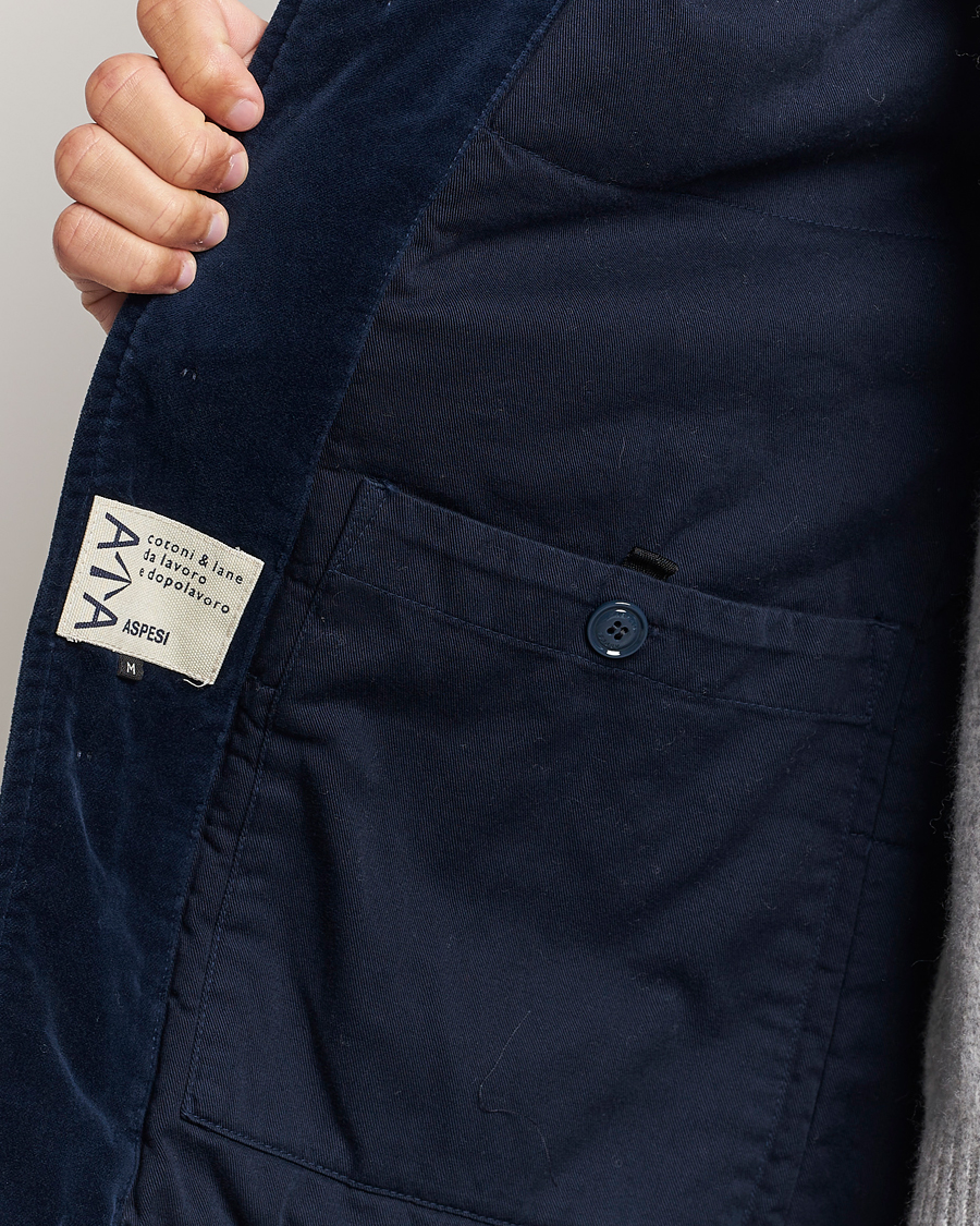 Herr | Jackor | Aspesi | Tadao Corduroy Jacket Navy