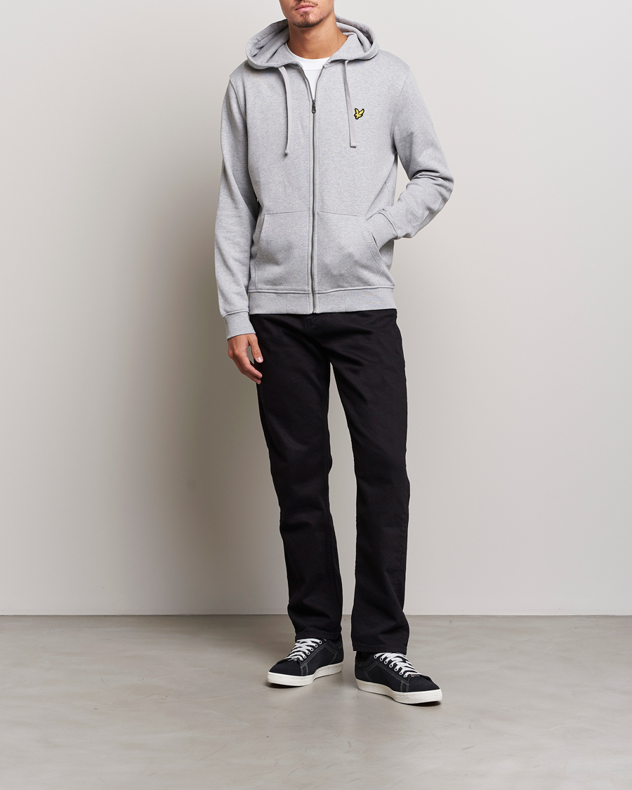 Herr | Tröjor | Lyle & Scott | Full Zip Hoodie Light Grey