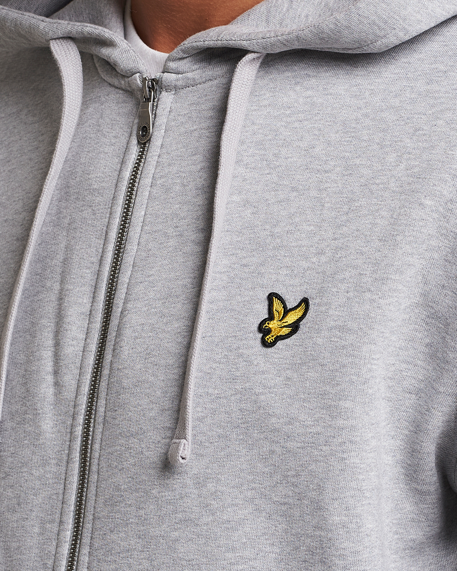 Herr | Tröjor | Lyle & Scott | Full Zip Hoodie Light Grey
