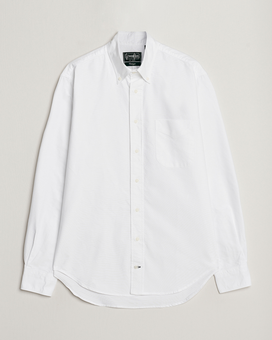 Herr | Skjortor | Gitman Vintage | Button Down Oxford Shirt White