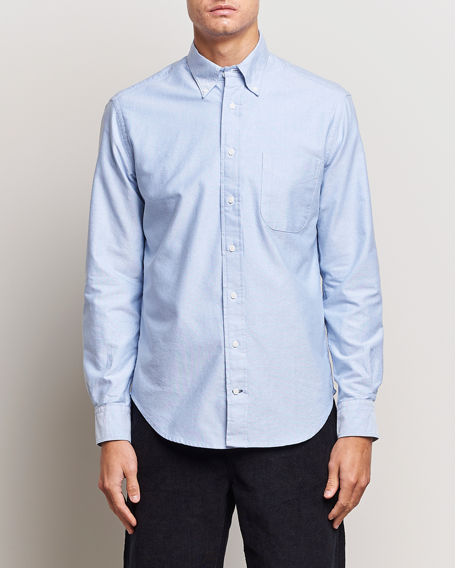 Herr | Skjortor | Gitman Vintage | Button Down Oxford Shirt Light Blue
