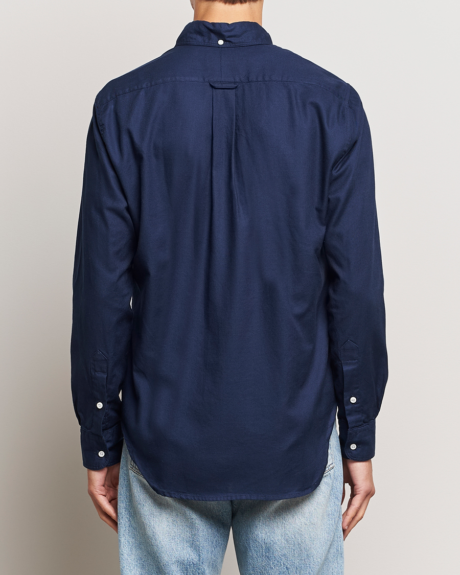Herr | Skjortor | Gitman Vintage | Button Down Hopsack Shirt Navy