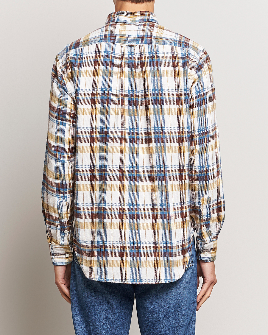 Herr | Skjortor | Gitman Vintage | Button Down Triple Yarn Shirt Brown/White Check
