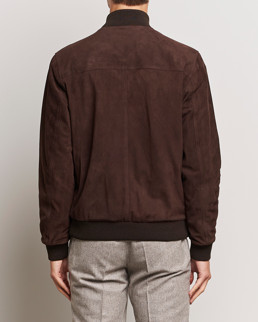 Herr | Jackor | Valstar | Valstarino Suede Jacket Dark Brown