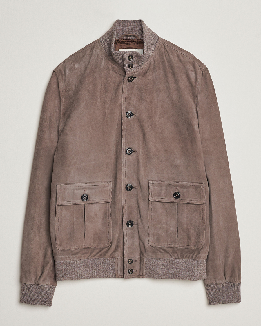 Herr | Jackor | Valstar | Valstarino Suede Jacket Stone