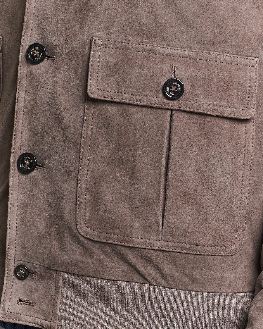 Herr | Jackor | Valstar | Valstarino Suede Jacket Stone