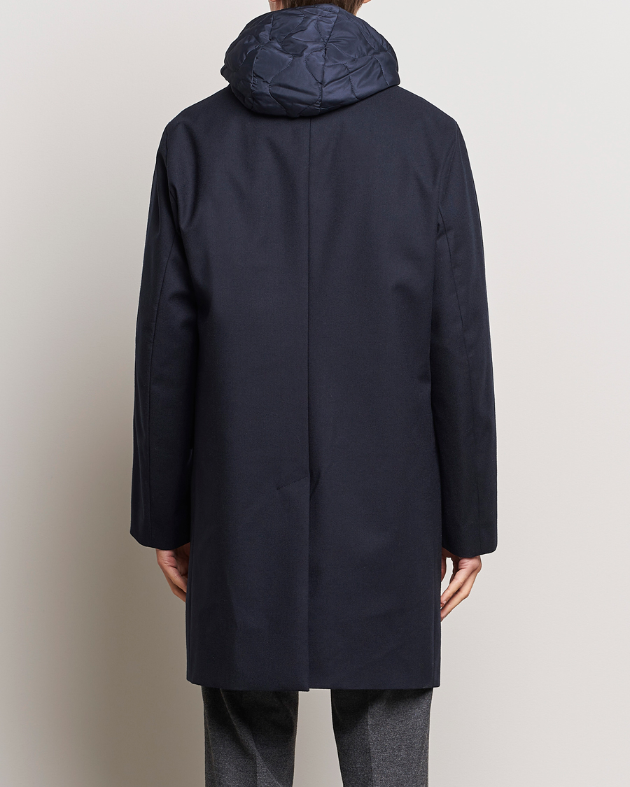 Herr | Jackor | Valstar | Waterproof 2-in-1 Flannel Overcoat Navy