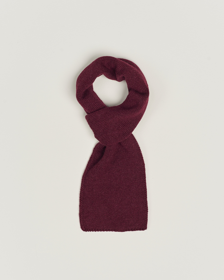 Herr | Piacenza Cashmere Short Loop Cashmere Scarf Burgundy | Piacenza Cashmere | Short Loop Cashmere Scarf Burgundy