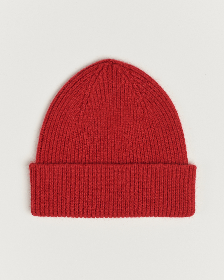 Herr | Le Bonnet Lambswool/Caregora Beanie Framboise | Le Bonnet | Lambswool/Caregora Beanie Framboise