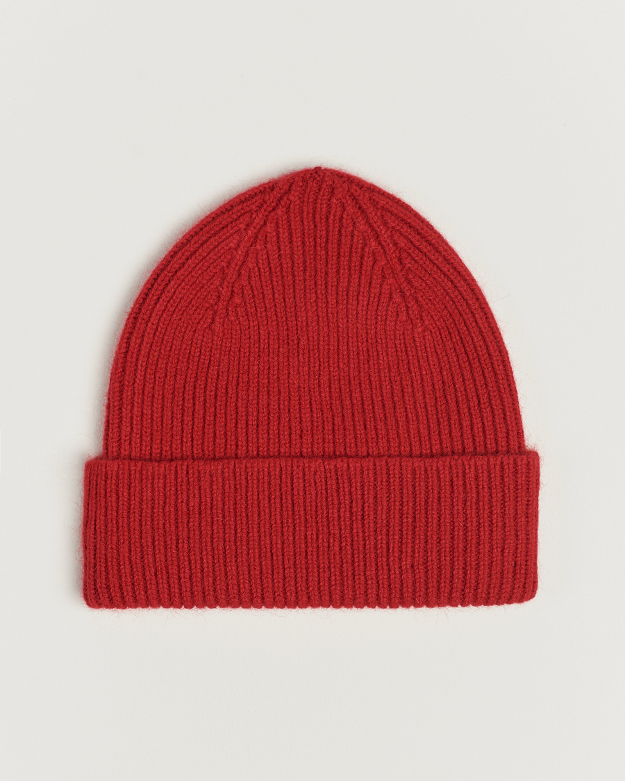 Herr | Le Bonnet Lambswool/Caregora Beanie Framboise | Le Bonnet | Lambswool/Caregora Beanie Framboise