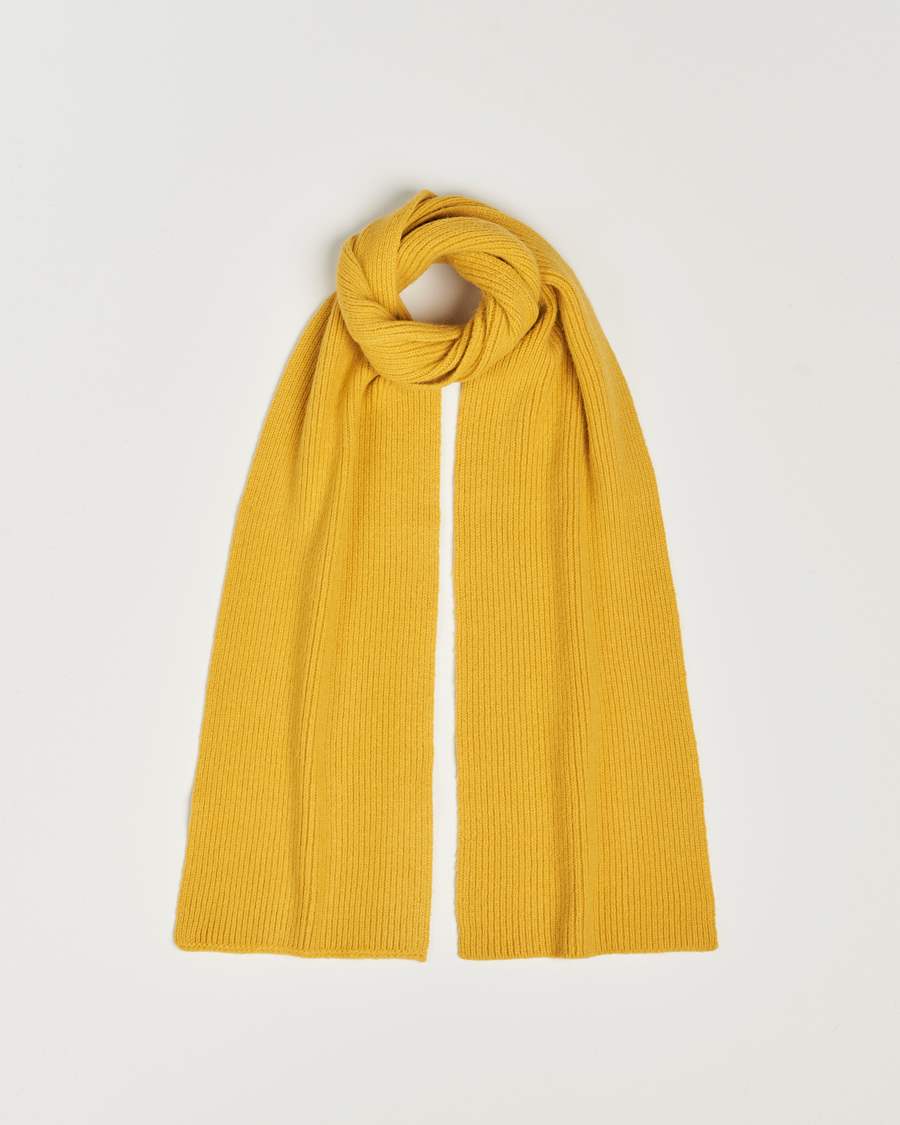 Herr | Le Bonnet Lambswool/Caregora Scarf Mustard | Le Bonnet | Lambswool/Caregora Scarf Mustard