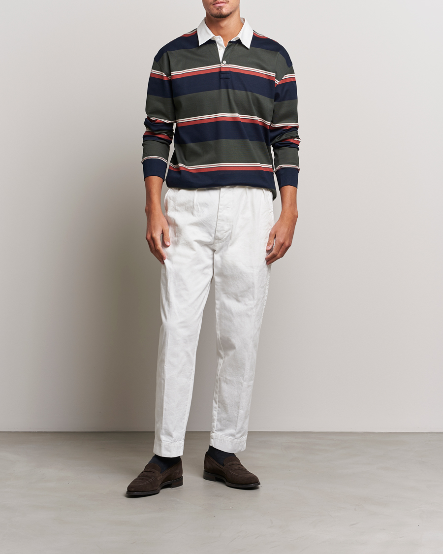 Herr | Tröjor | Eton | Striped Rugby Shirt Multi