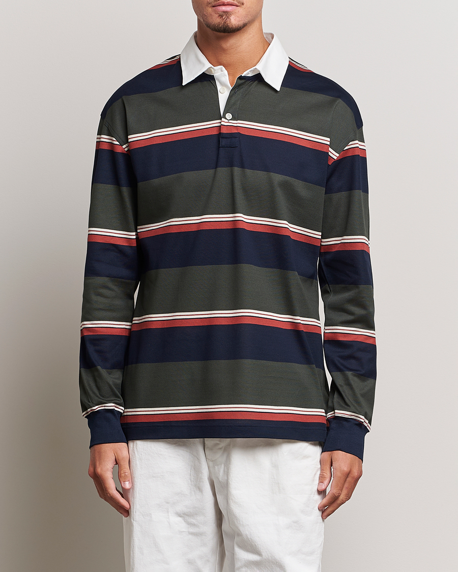 Herr | Tröjor | Eton | Striped Rugby Shirt Multi
