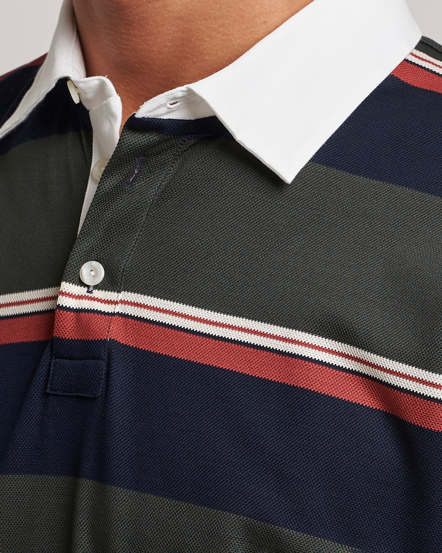 Herr | Tröjor | Eton | Striped Rugby Shirt Multi