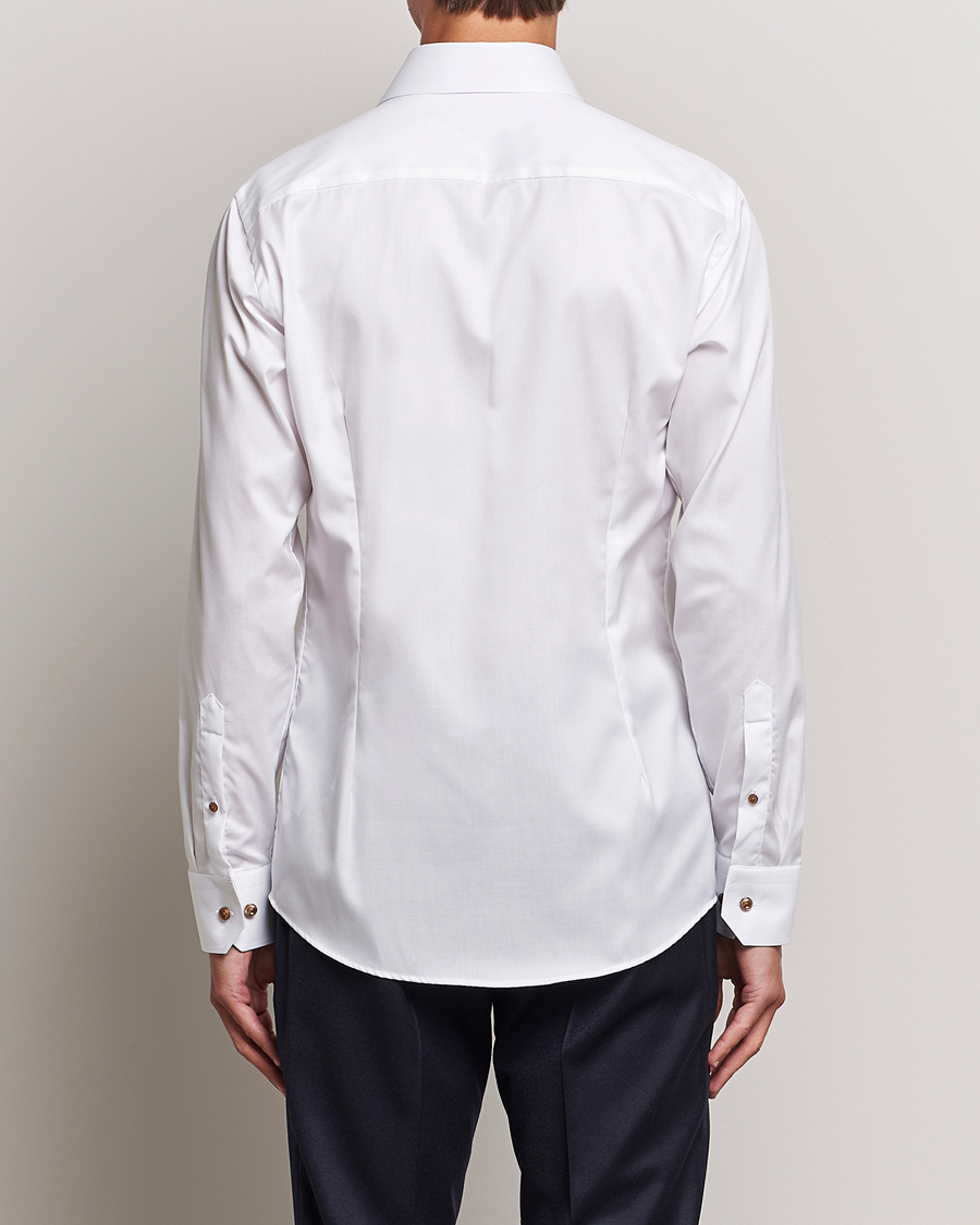 Herr | Skjortor | Eton | Slim Fit Signature Twill Contrast Shirt White