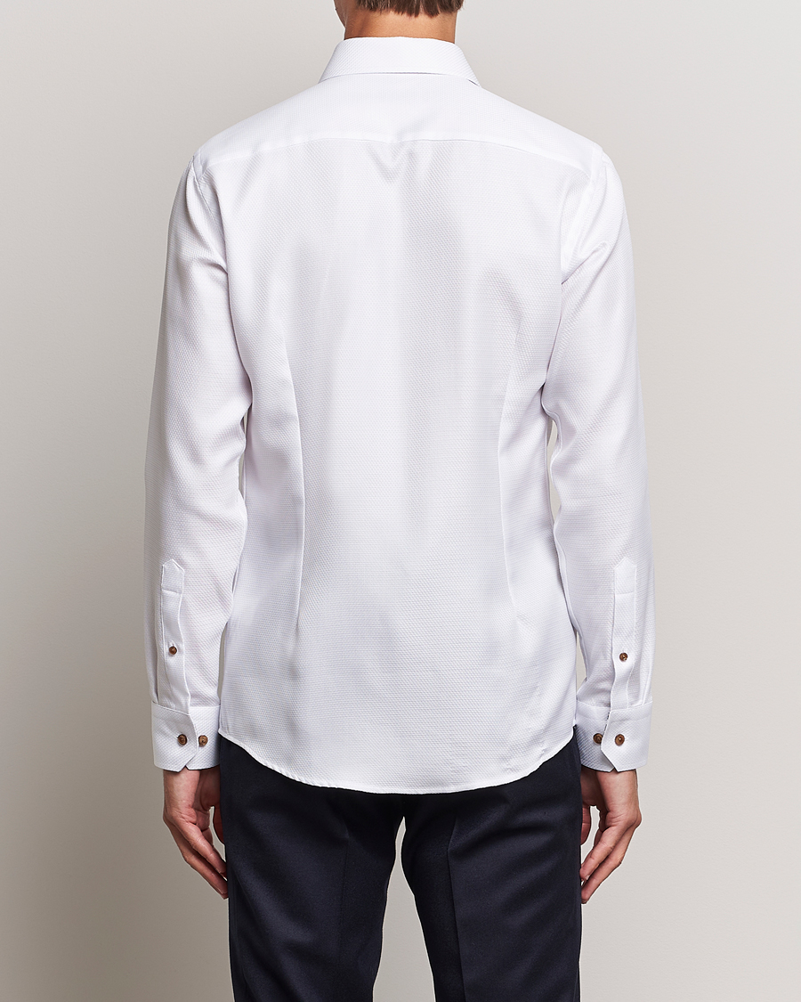 Herr | Skjortor | Eton | Slim Fit Royal Dobby Contrast Shirt White