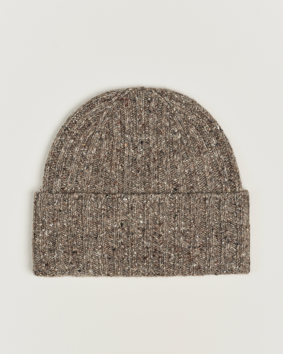 Herr |  | Eton | Wool Blend Donegal Beanie Beige