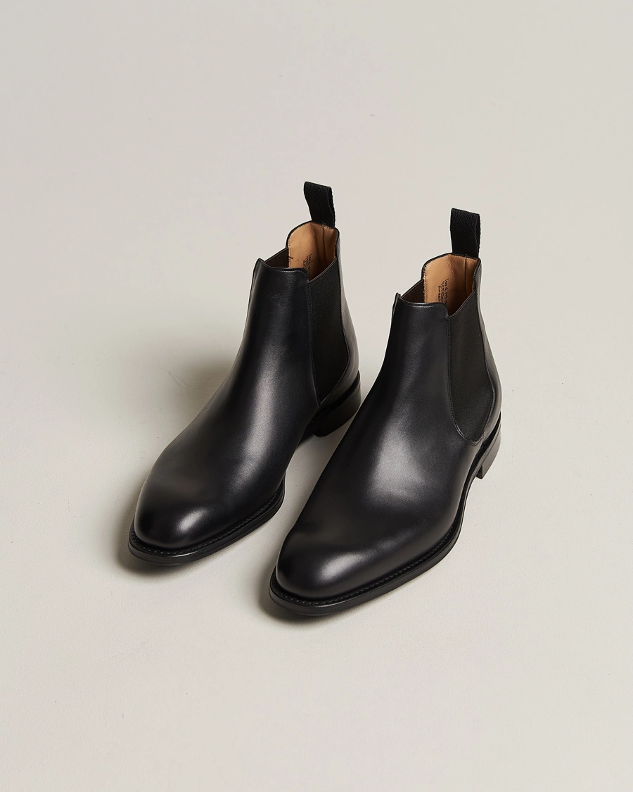 Herr | Handgjorda skor | Church\'s | Amberley Chelsea Boots Black Calf