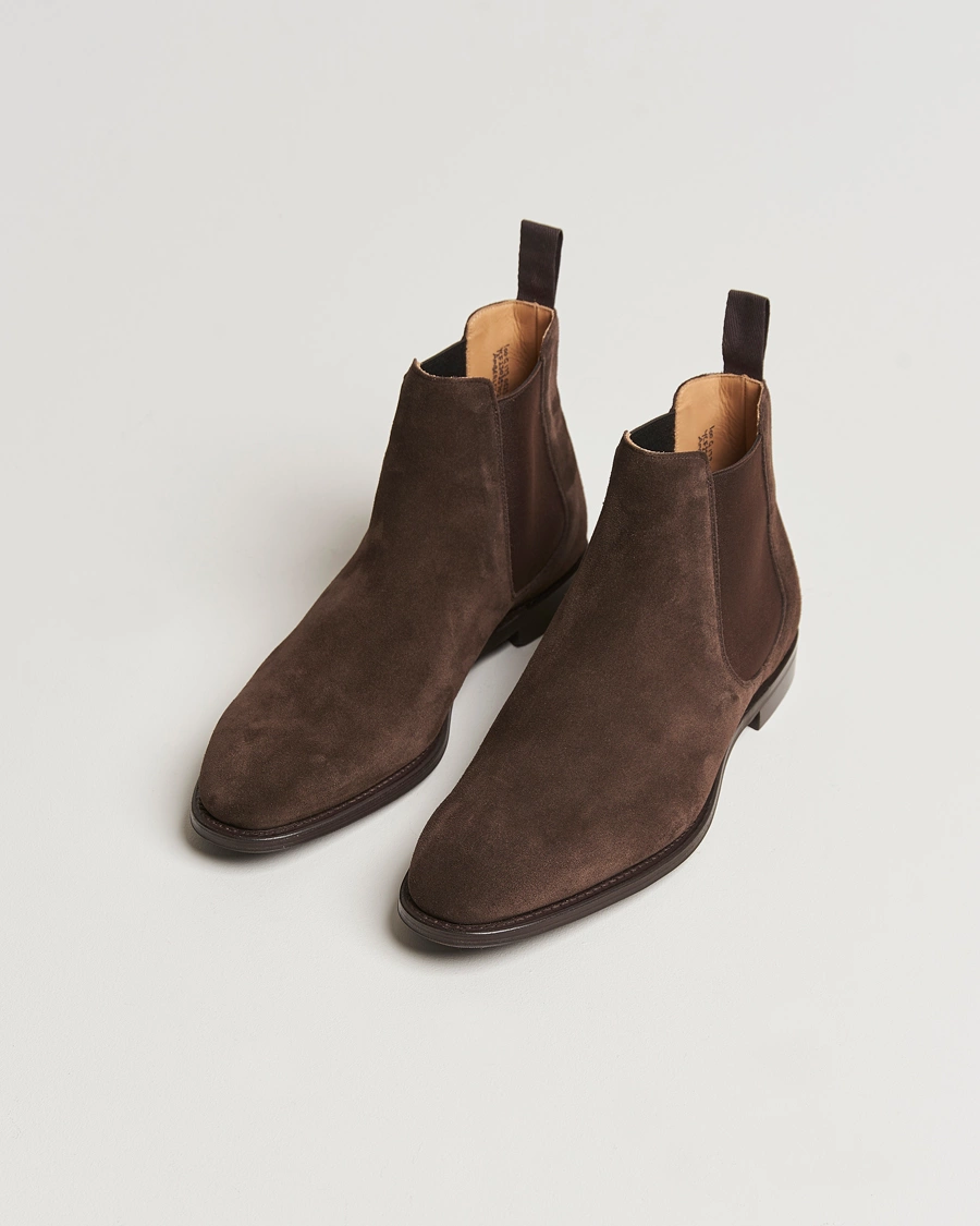 Herr | Vinterskor | Church's | Amberley Chelsea Boots Brown Suede