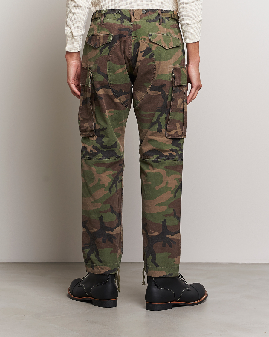 Herr | Byxor | RRL | Regiment Cargo Pants Woodland Camo