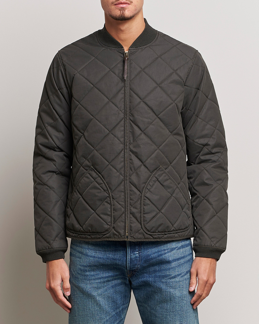 Herr | RRL | RRL | Benton Quilted Bomber Vintage Black