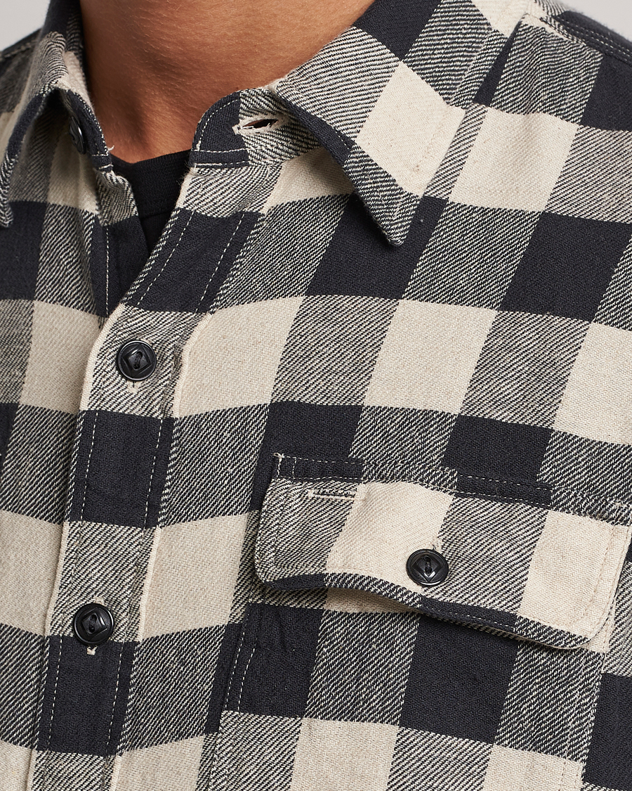 Herr | Skjortor | RRL | Matlock Plaid Overshirt Black/Cream