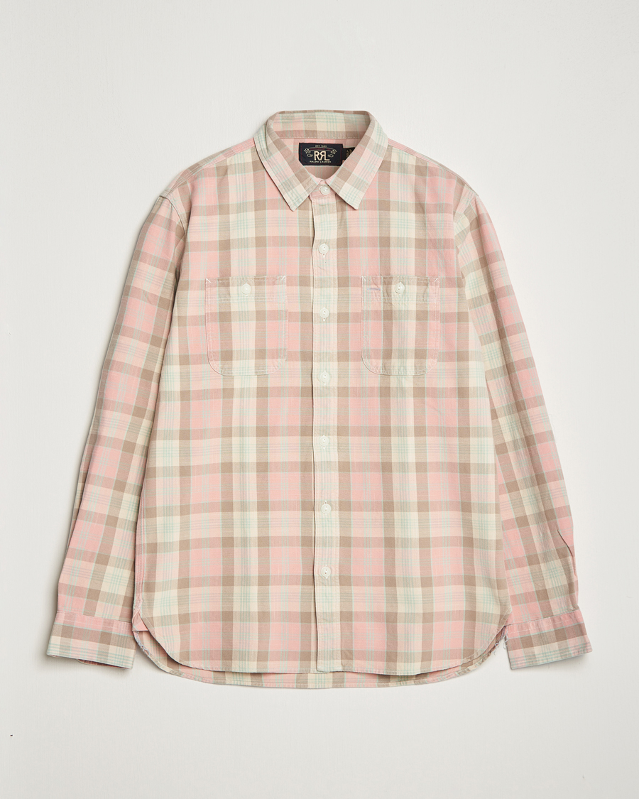 Herr | Skjortor | RRL | Farrell Double Pocket Shirt Pink Multi