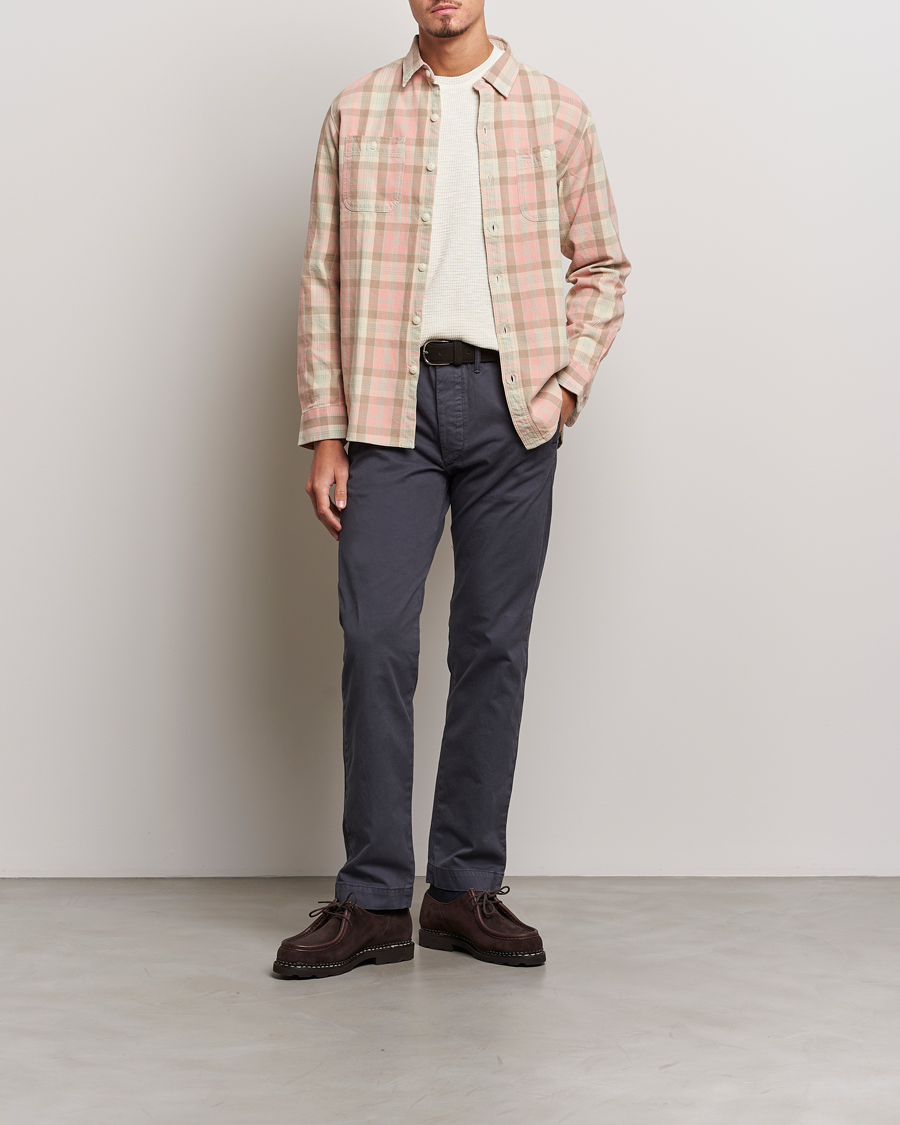 Herr | Skjortor | RRL | Farrell Double Pocket Shirt Pink Multi