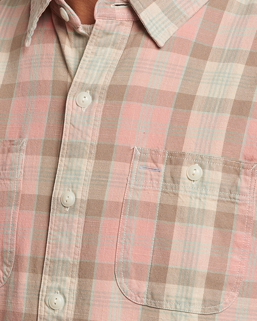 Herr | Skjortor | RRL | Farrell Double Pocket Shirt Pink Multi