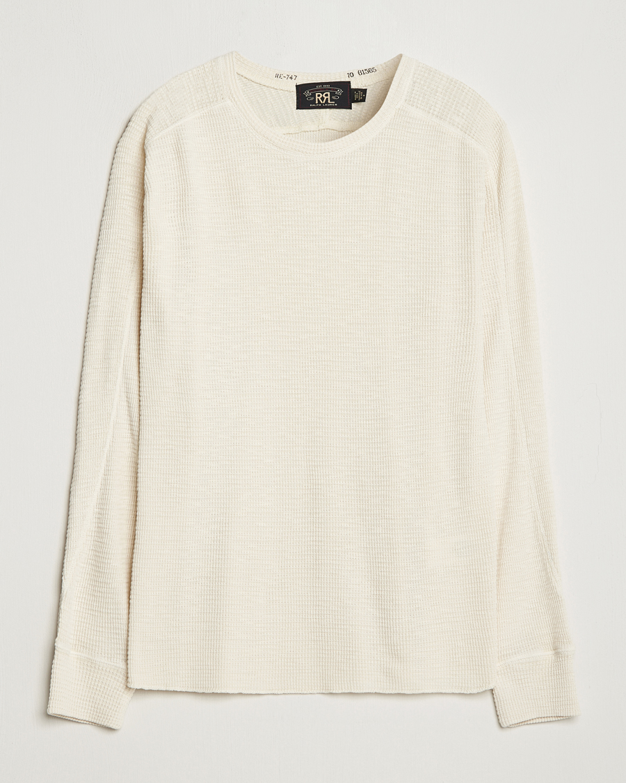 Herr | Tröjor | RRL | Long Sleeve Henley Paper White