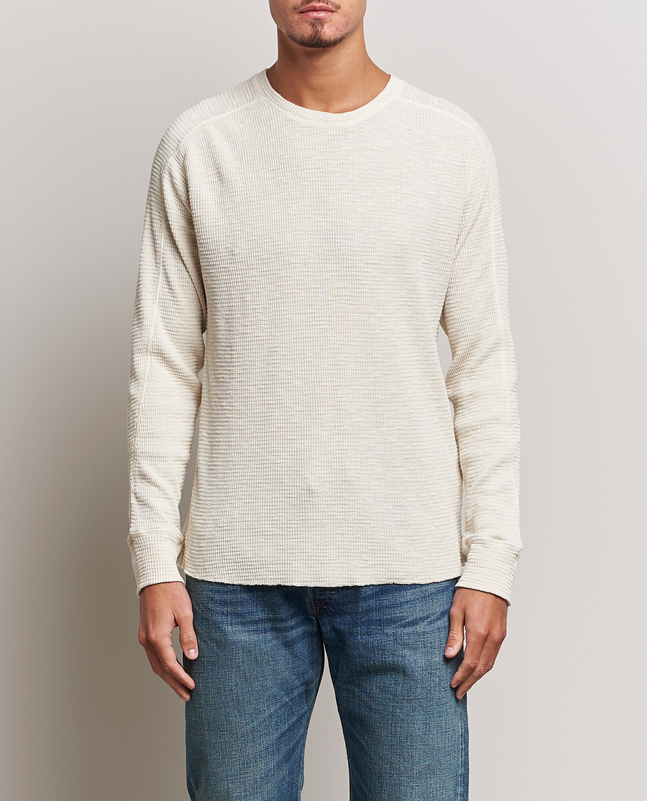 Herr | RRL | RRL | Long Sleeve Henley Paper White