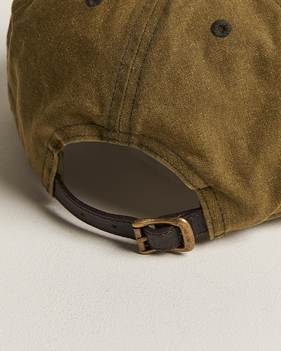 Herr | RRL Oil Cloth Ball Cap Explorer Olive | RRL | Oil Cloth Ball Cap Explorer Olive