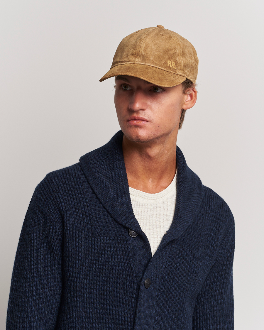 Herr | RRL Rough Out Baseball Cap Brown | RRL | Rough Out Baseball Cap Brown