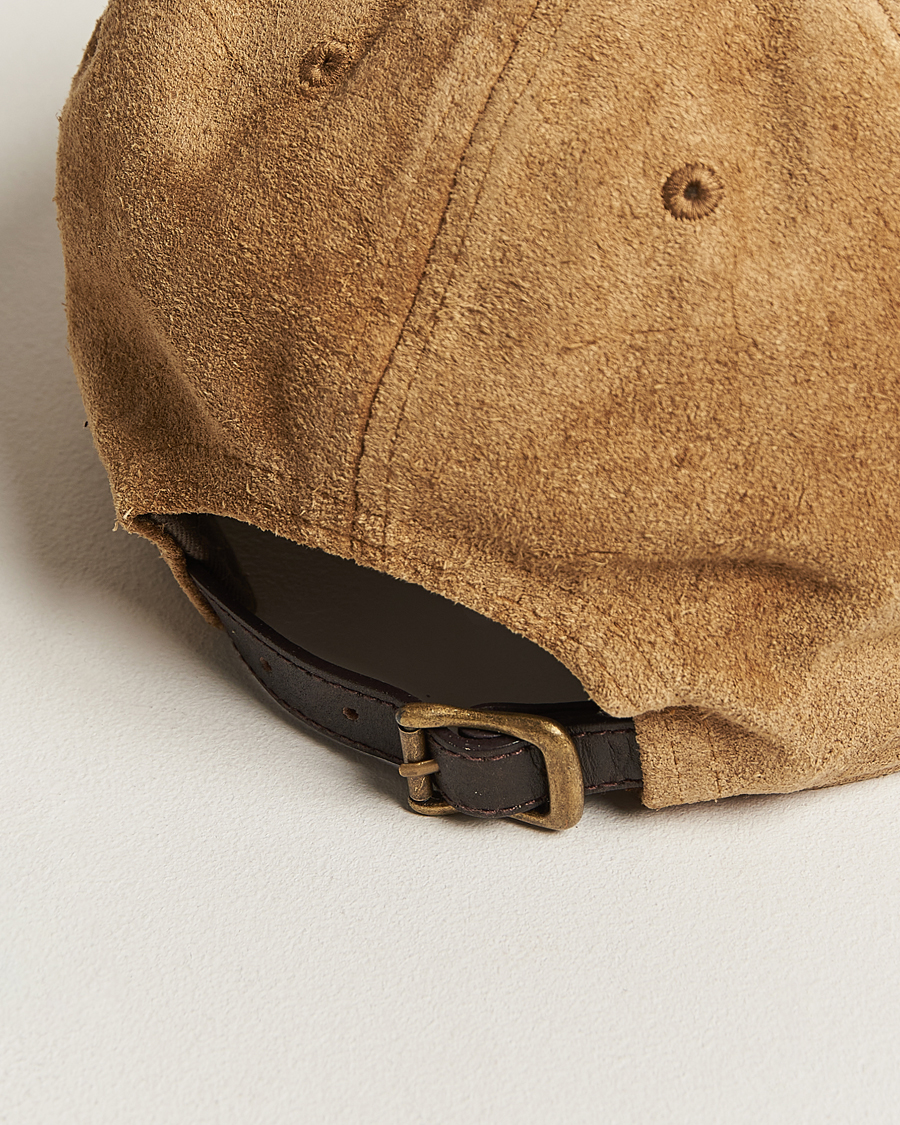 Herr | RRL Rough Out Baseball Cap Brown | RRL | Rough Out Baseball Cap Brown