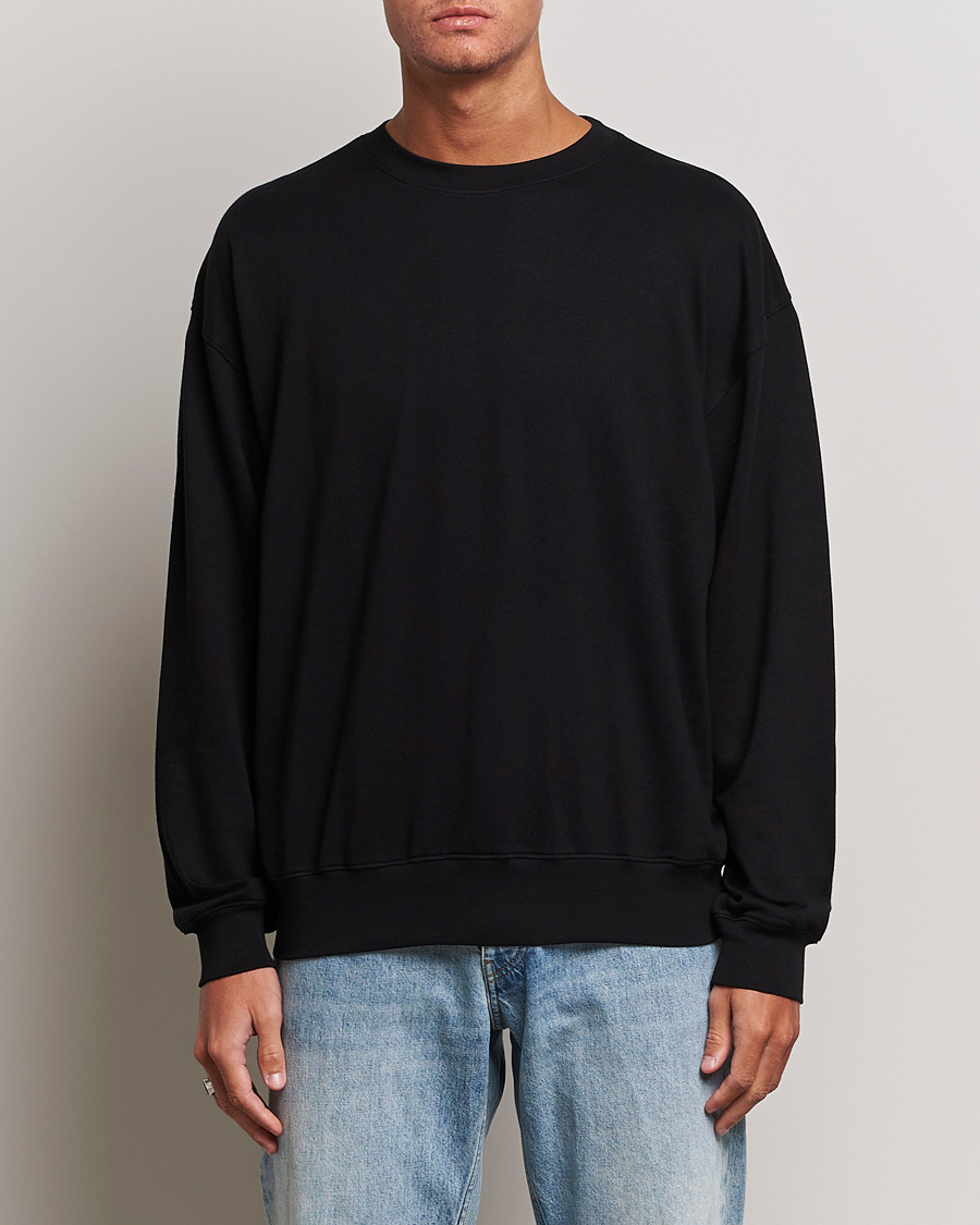 Herr | Luxury Brands | Auralee | High Gauge Sweatshirt Black