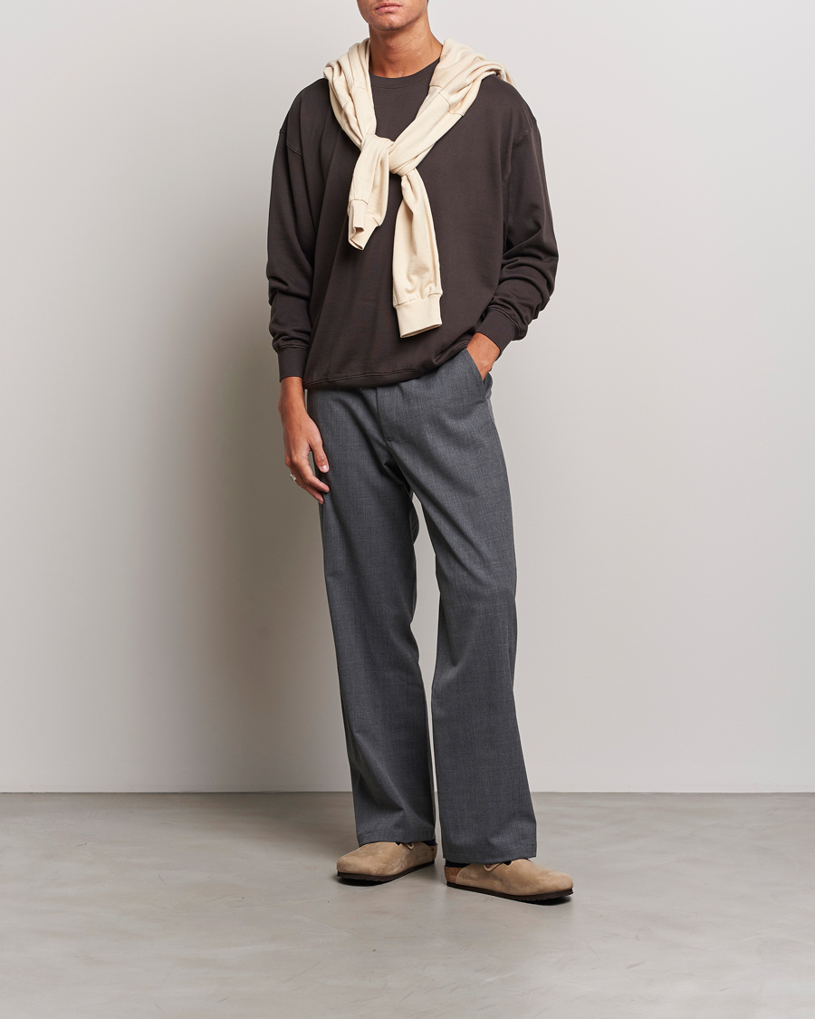 Herr | Tröjor | Auralee | High Gauge Sweatshirt Dark Brown